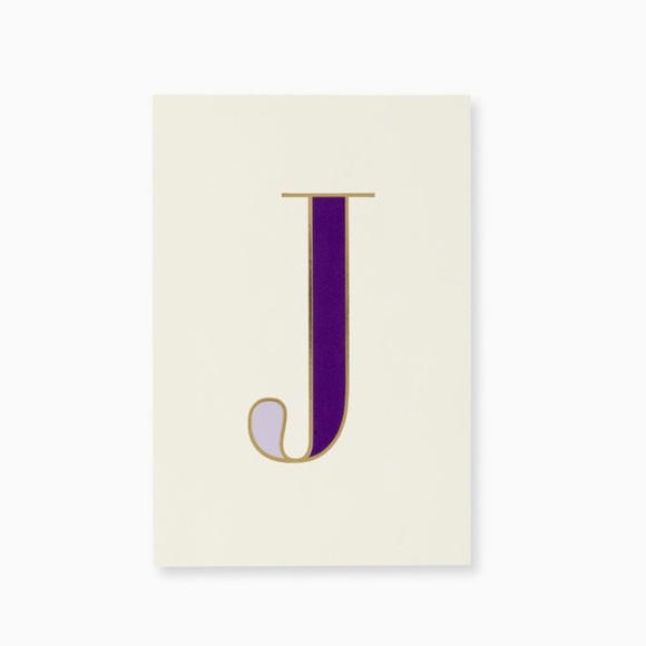 Kate Spade Initial “J” Desktop Memo Notepad - Picture 1 of 5